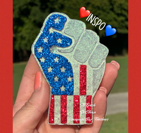 Flag Fist Freshie Mold