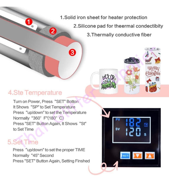 Sublimation Tumbler Heat Press