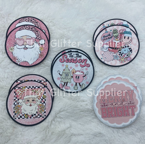 Christmas Cardstock Rounds