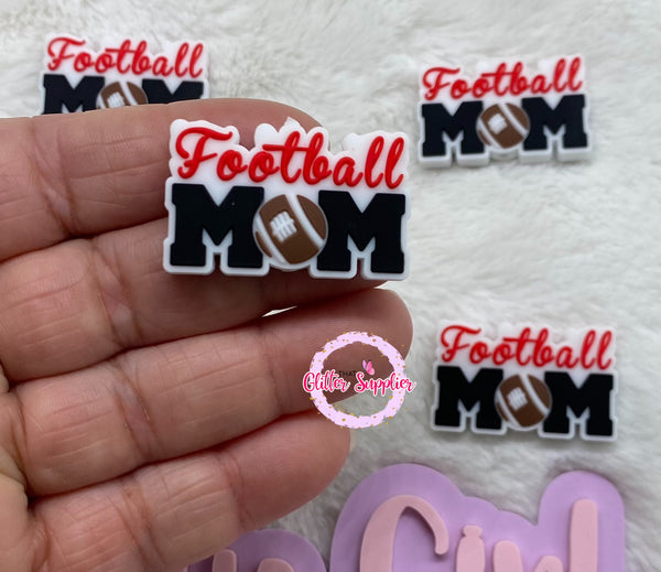 Football Mom Focal Bead