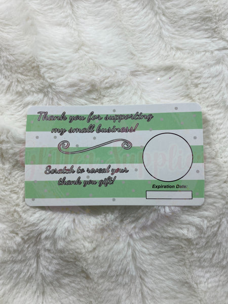 Mint Stripped Promotional Cards