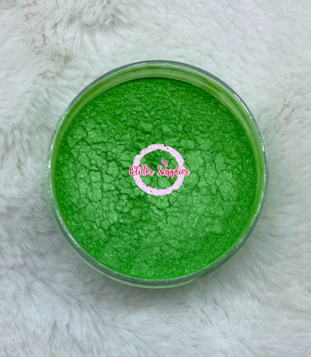 Neon Green Mica Cosmetic Grade Pigment Powder – That Glitter Supplier