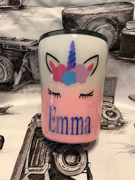 Kids Cup, Unicorn Cup, Uniocorn, Birthday Cup, Glitter Cup, Unicorn Tumbler, Ombre Cup, Personalized Cup,Kids Coffee Mug,Glitter Coffee Cup