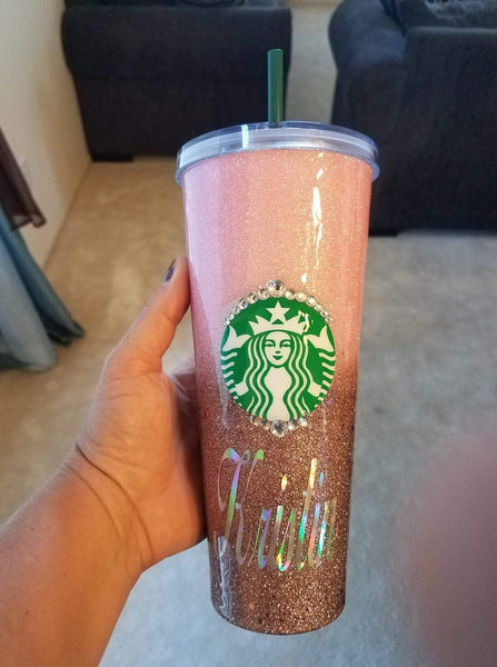 Glitter, Glitter Tumbler, Tumbler , Glitter Cup, Starbucks, Starbucks Cup, Starbucks Tumbler, Starbucks Glitter Cup, Gift, Cup, Coffee Cup