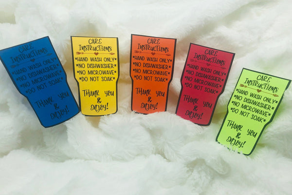 Tumbler Care Cards