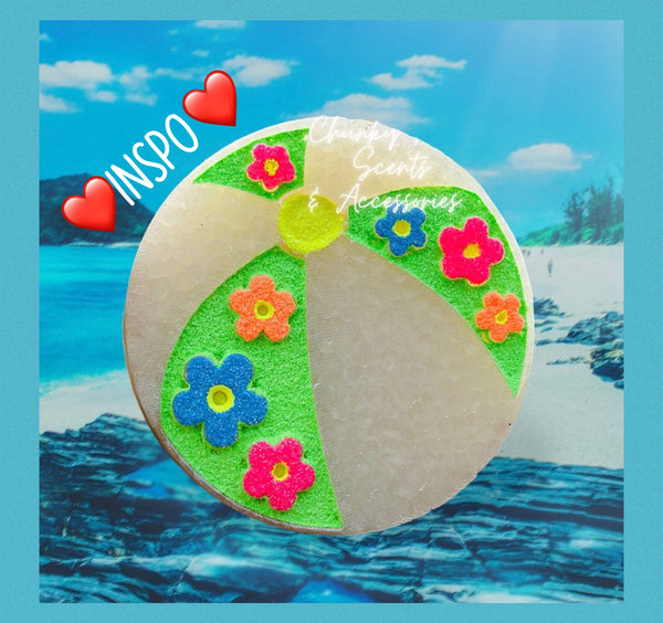 Flower Beach Ball Freshie Mold