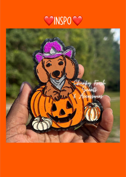 Pumpkin Dog Freshie Mold