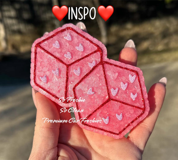 Heart Dice Freshie Mold