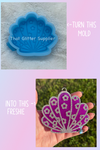 Seashell Flower Freshie Mold
