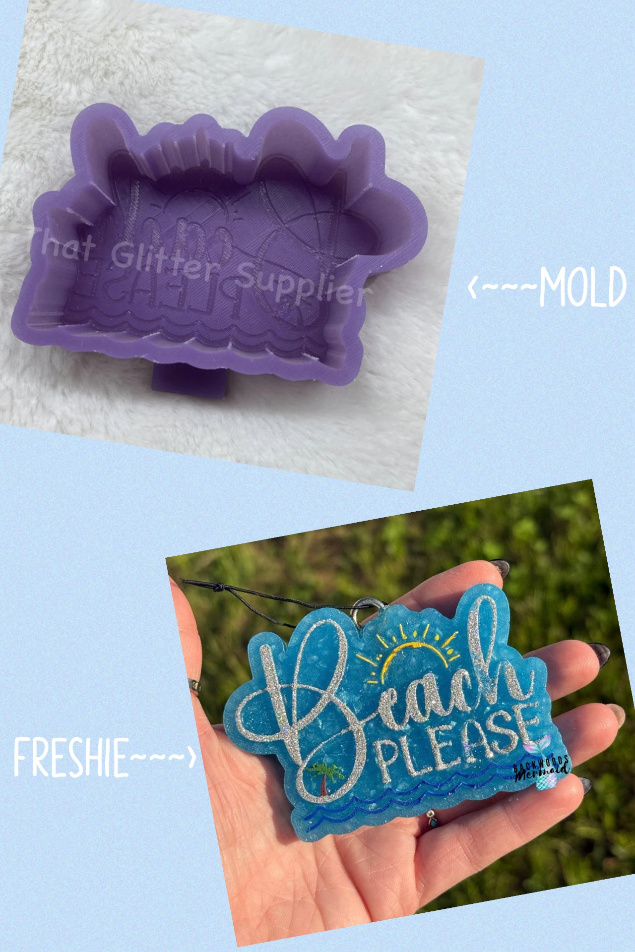 Beach Please Freshie Mold