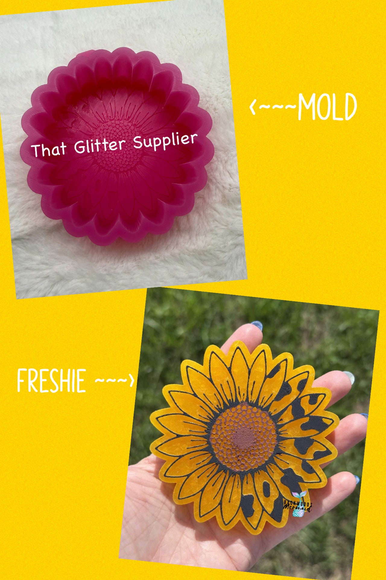 Leopard Sunflower Freshie Mold