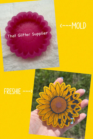 Leopard Sunflower Freshie Mold