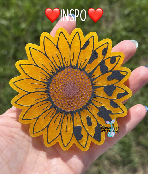 Leopard Sunflower Freshie Mold