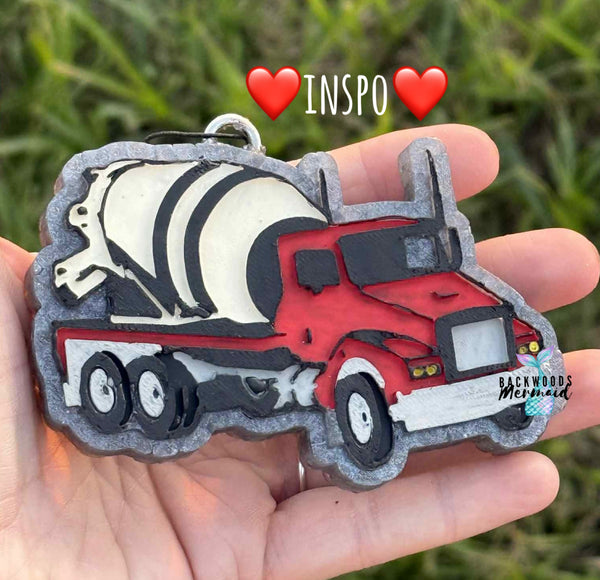 Cement Truck Freshie Mold
