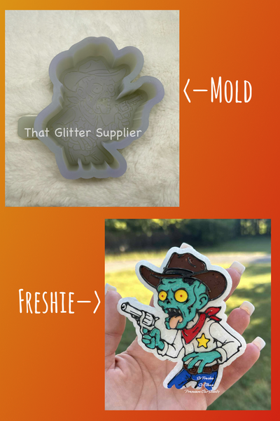 Cowboy Ghost Freshie Mold