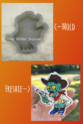 Cowboy Ghost Freshie Mold