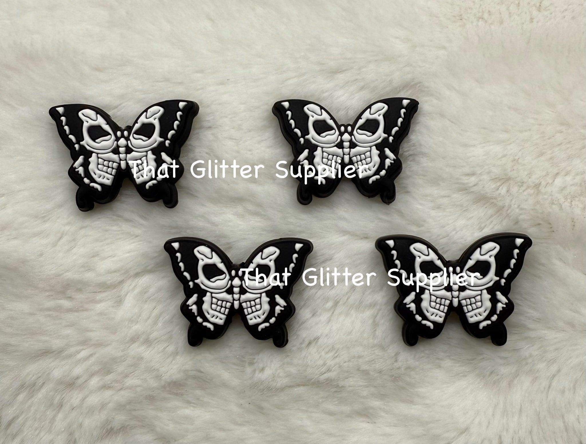 Butterfly Skull Focal Beads