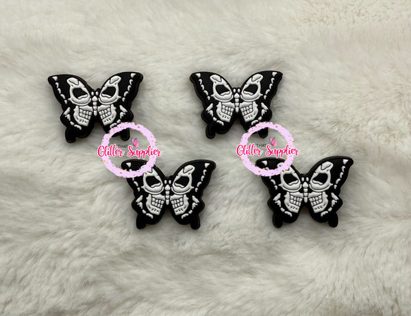 Butterfly Skull Focal Beads