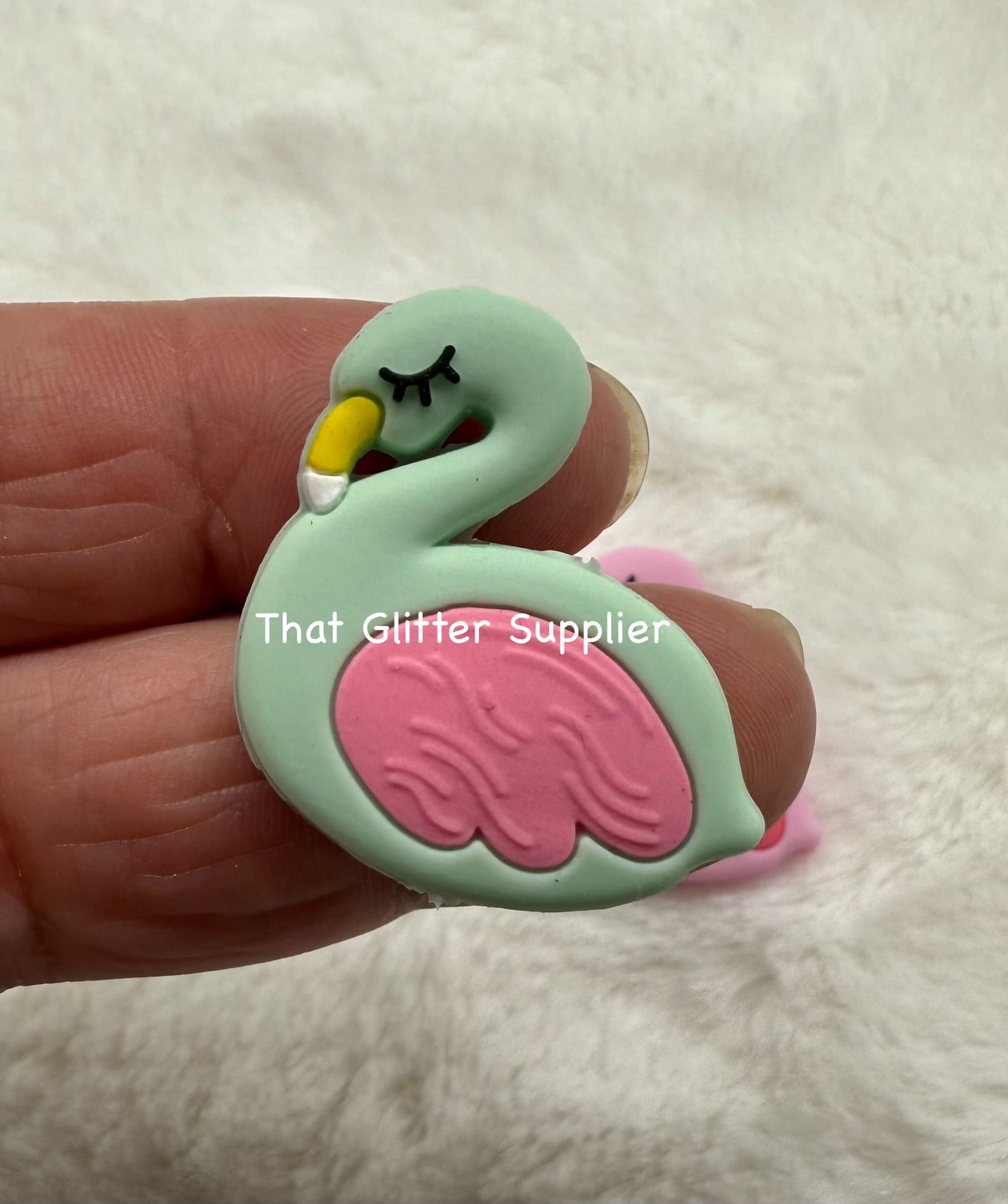 Flamingo Focal Beads