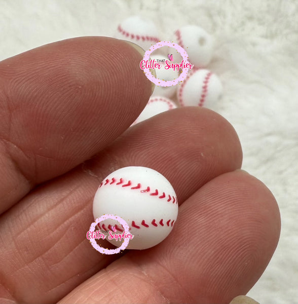 Baseball Focal Beads