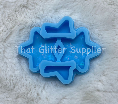 Holographic Star Straw Topper Mold