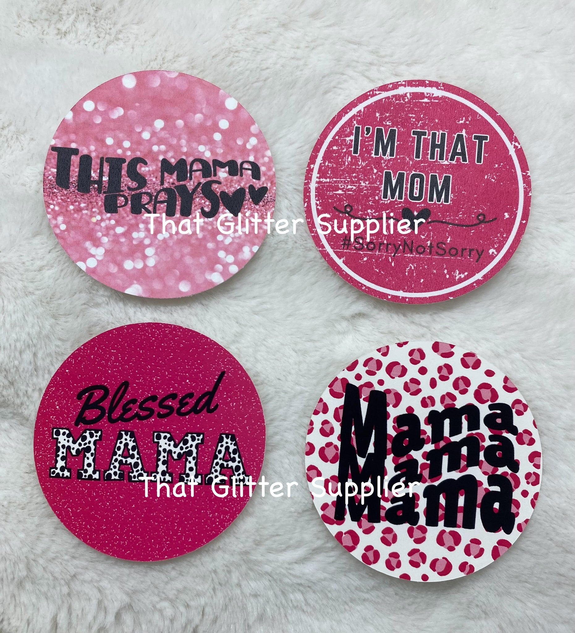 Blessed Mama Cardstock Rounds