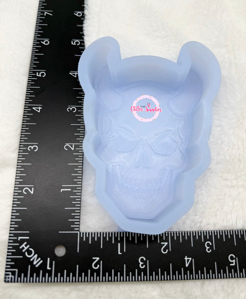 Devil Skull Freshie Mold