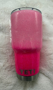 Pink Ombré Glitter Tumbler