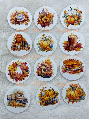 Fall Cardstock Rounds