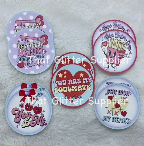 Valentines Cardstock Rounds