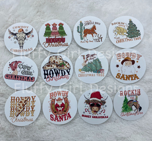 Christmas Cardstock Rounds