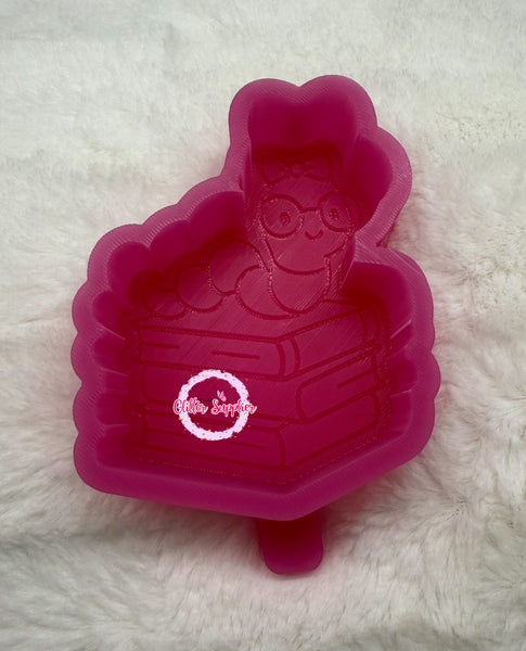 Book Worm Freshie Mold