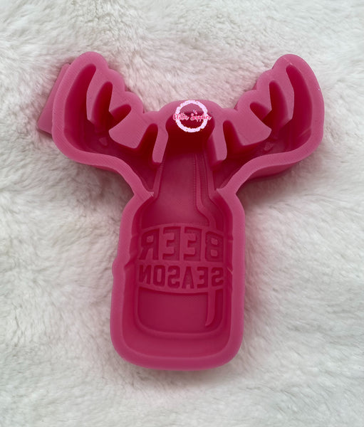 Beer with Antlers Freshie Mold