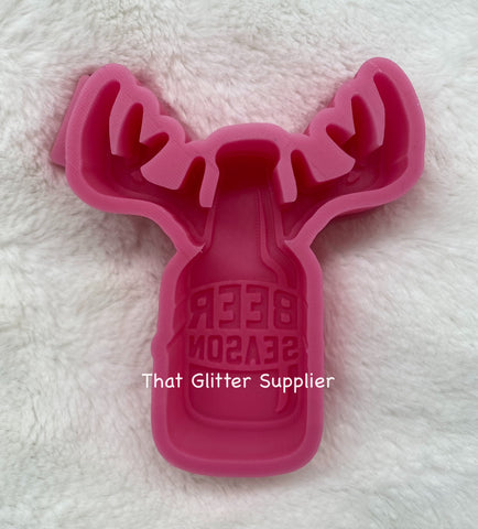 Beer with Antlers Freshie Mold