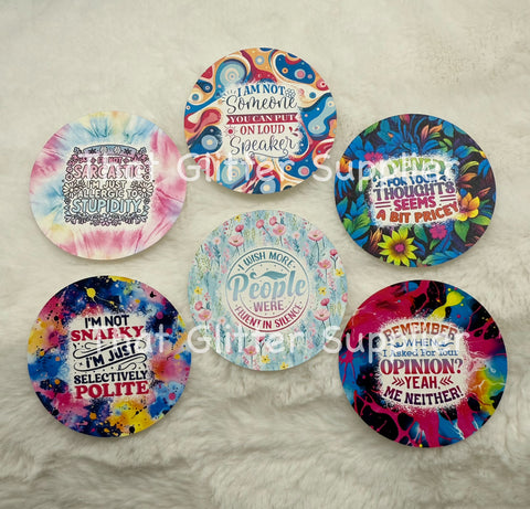 Sarcastic Cardstock Rounds