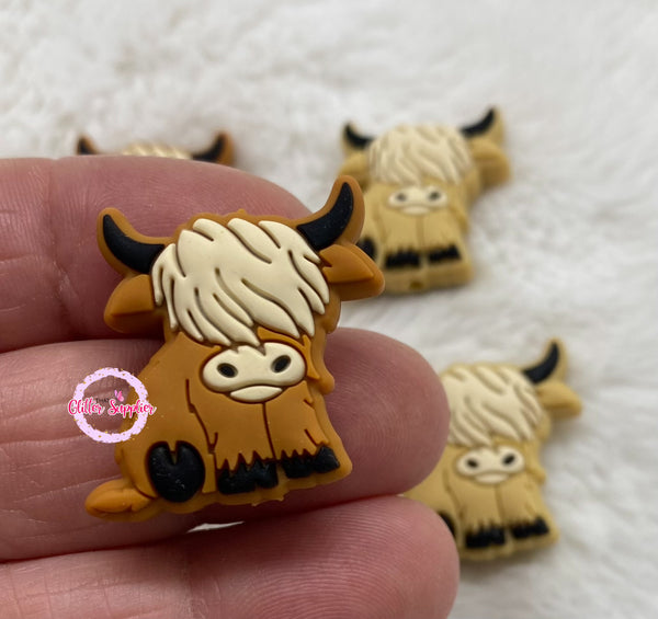 Highland Cow Focal Beads