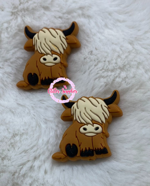 Highland Cow Focal Beads