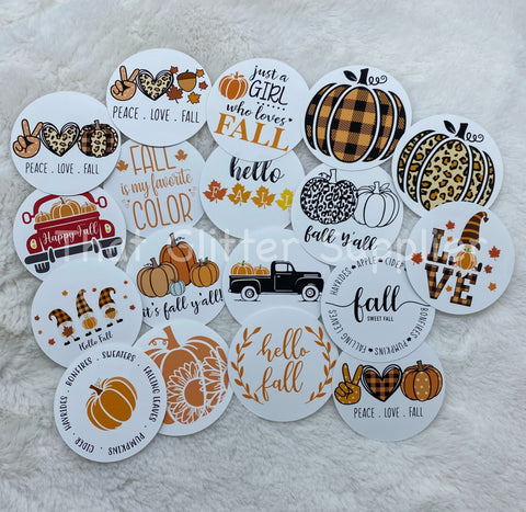 Fall Cardstock Rounds