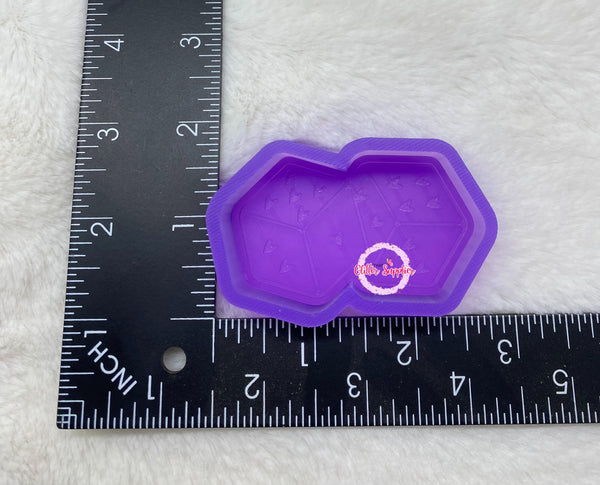 Heart Dice Freshie Mold