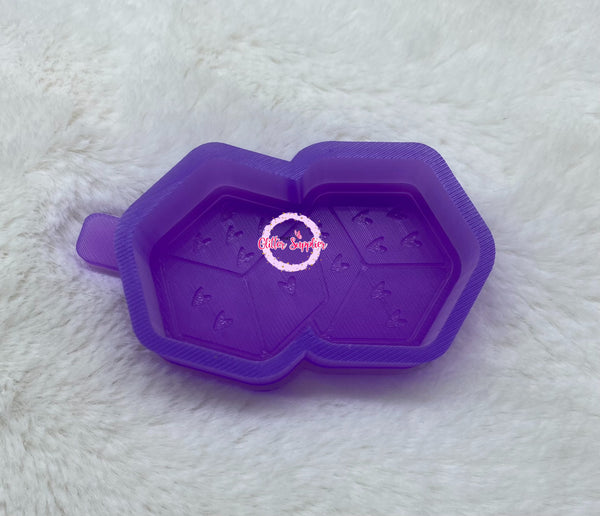 Heart Dice Freshie Mold