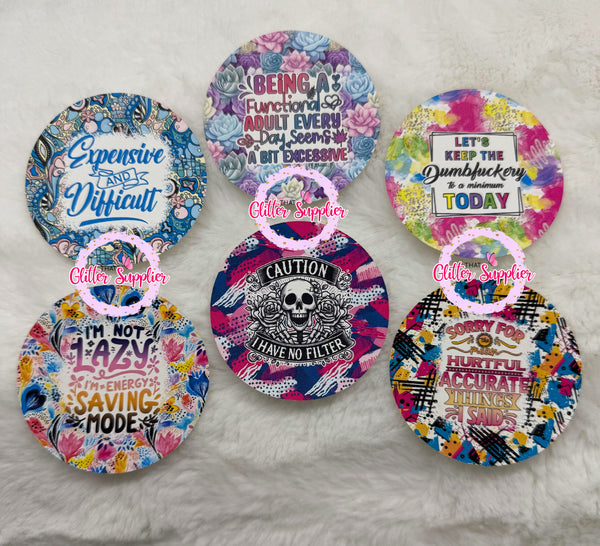 Sarcastic Cardstock Rounds