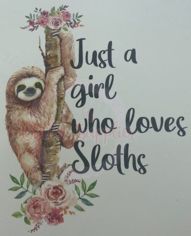 Sloth with Flowers Waterslide