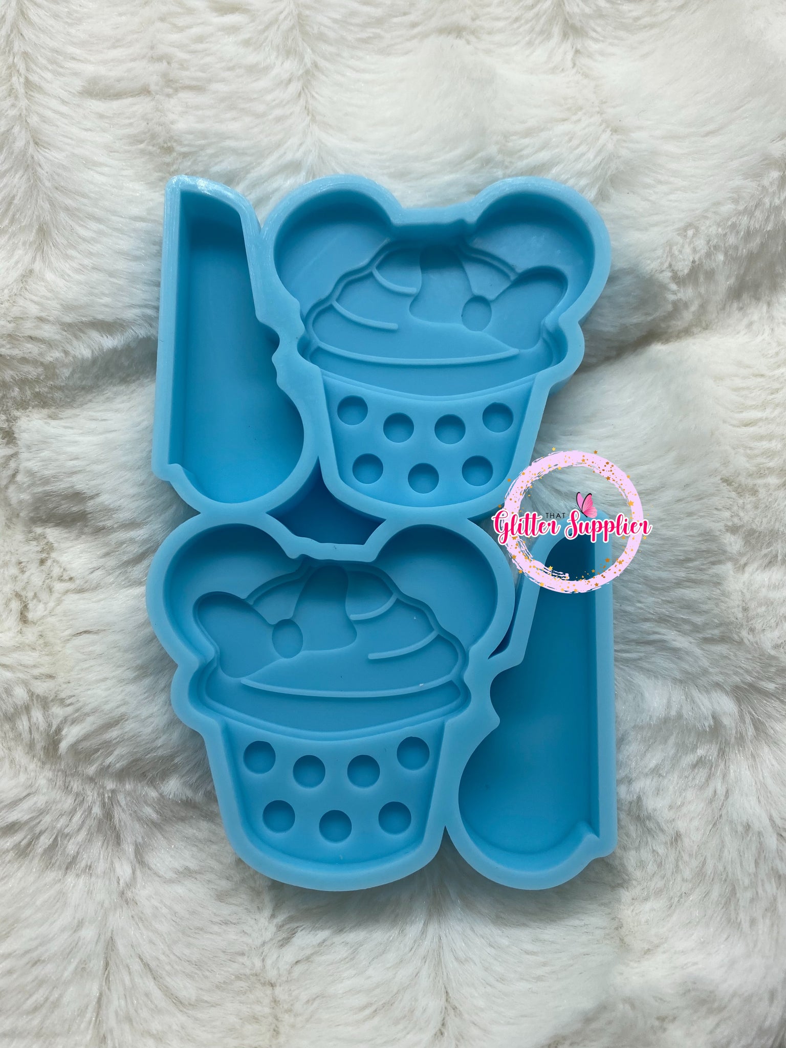 Cupcake Ears Straw Topper Mold