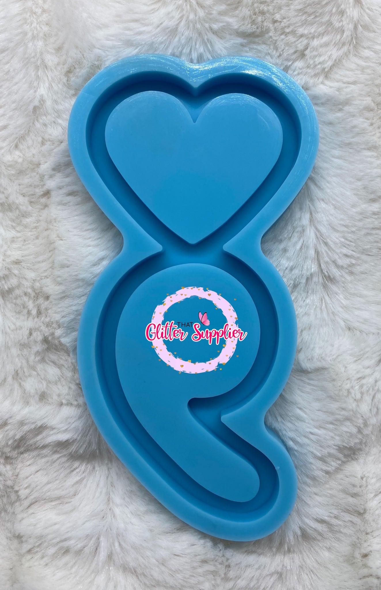 Heart Semi-Colon Shaker Mold