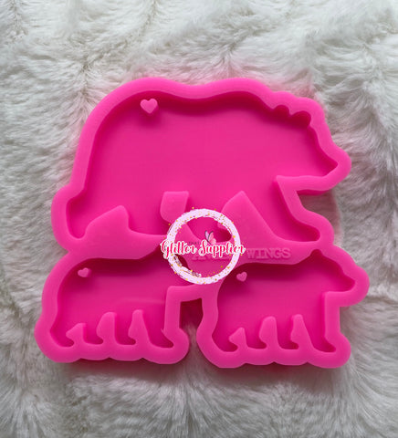 Leopard Cow Tag Silicone Eartag Freshie Molds Silicone Molds for