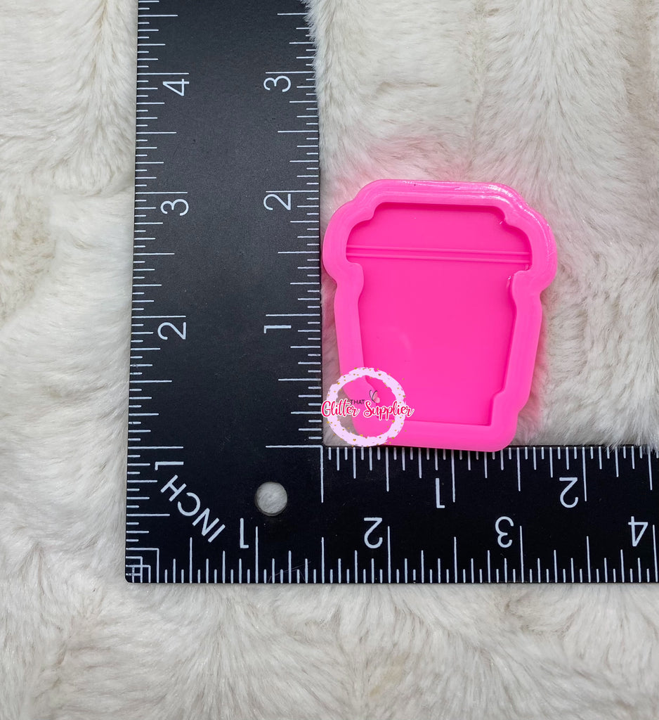 Coffee Cup Badge Reel / Phone Grip Silicone Mold – That Glitter Supplier