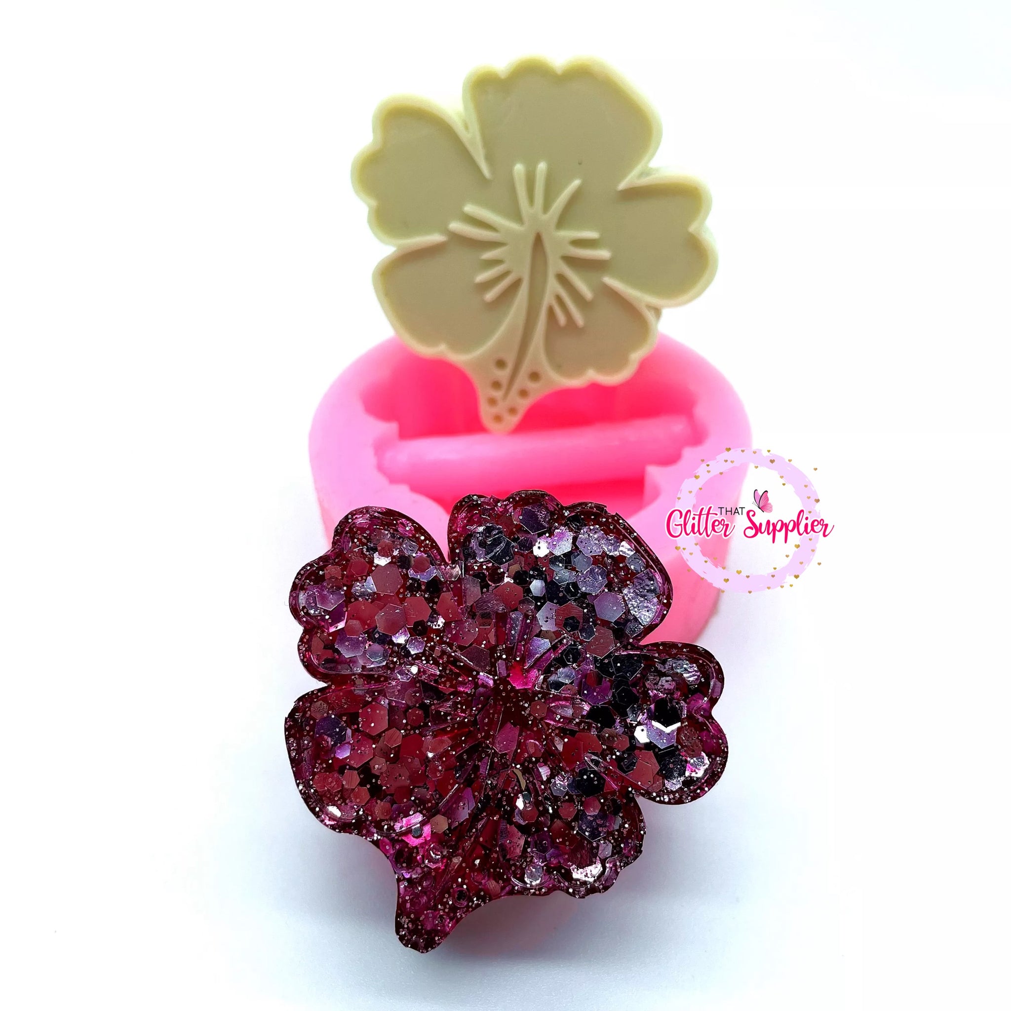 Hawaiian Flower Straw Topper Silicone Mold – That Glitter Supplier