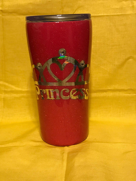 Rhinestone Princess Cup, Princess Cup, Glitter Cup, Princess Glitter Cup, Girls Cup, Unicorn Cup, Princess Coffee Cup, Glitter, Unicorn