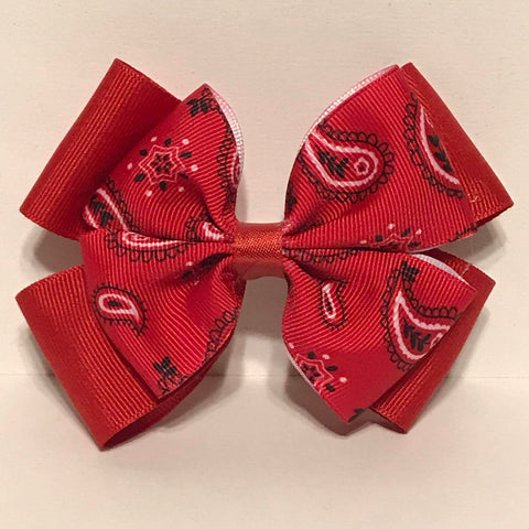 Hair Bows, Hair Bow, Girls Bow, Hair, Bow, Red Hair Bow, Ribbon Bow, Ribbon Hair Bow, 4" Hair Bow