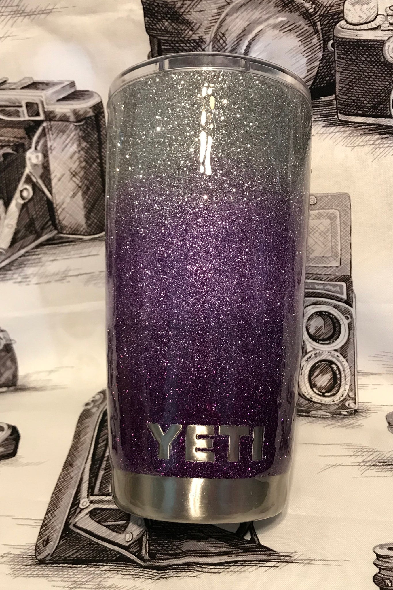 Three Tone Perfectly Purple Glitter Tumbler – That Glitter Supplier